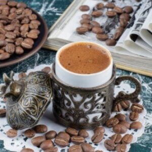 Turkish coffee without a cezve