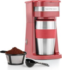 Mixpresso Red Personal Single-Serve Coffee Maker